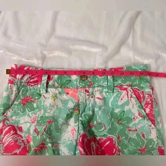 Lilly Pulitzer Women's Size 00 The Callahan Short Mint Green Pink Floral - Picture 7 of 9